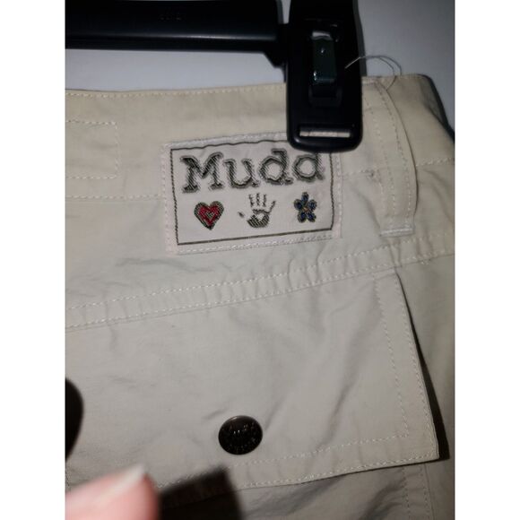 Mudd Jeans Women's Light Weight Khaki Boho Cargo Adventure Drawstring Size 3 - Picture 11 of 12